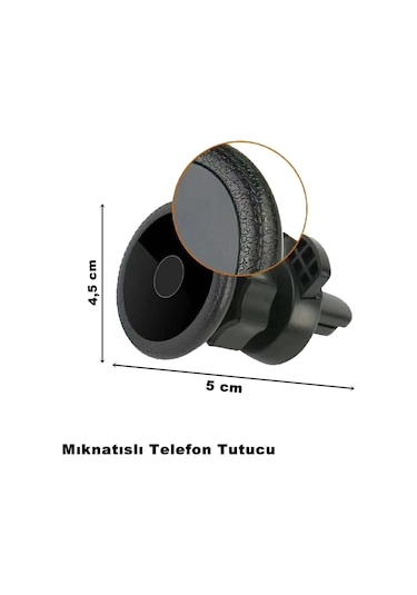Point Manyetik Mıknatıslı Havalandırma Araç Telefon Tutucu Ithal (532229517)