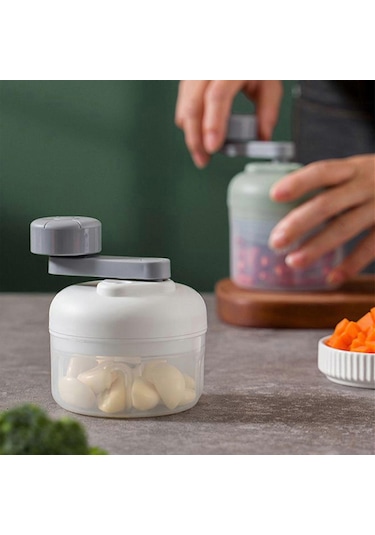 Elde Taşınabilir Küçük Sarımsak Ezici Kullanışlı Manuel Mutfak Aleti Verimli Sarımsak Kıyma Makinesi Hızlı Sarımsak Ezme İçin Uygun Beyaz L Boyutubeyaz Siyah