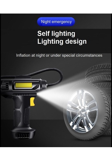 Sones Araba Taşınabilir Mini Kablolu Pointer Lastik Şişirme Pompası