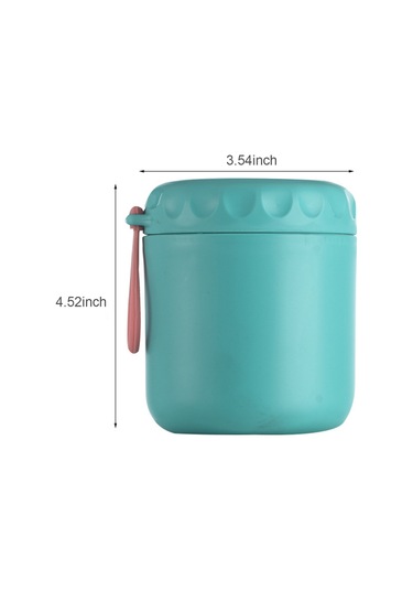 Ranyeek 304 Paslanmaz Çelik Isı Saklama Çorba Kavanozu, Sızıntısız Kapaklı, Geniş Açık, Taşıma Kolu İle Günlük Yemek Taşıma Kabı Yeşil