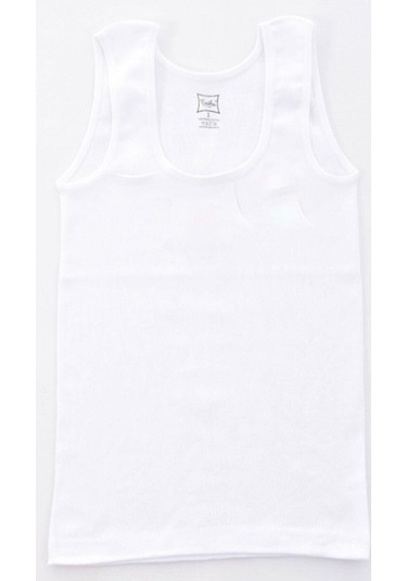 Tutku Kız Çocuk Geniş Askılı Saten Biyeli Atlet 0188 - 6 Adet