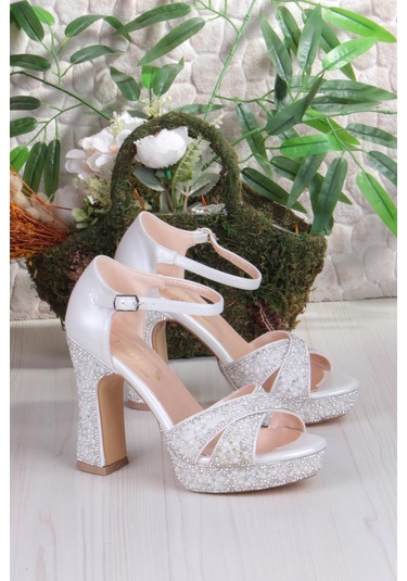 Fort 2282 Jena Platform Taban Yüksek Topuklu Özel Tasarım Kadın Ayakkabı