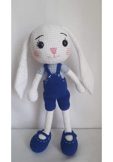 Amigurumi Mavi Tavşan Oyuncak