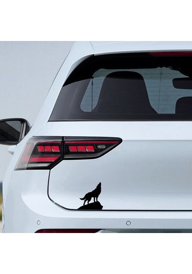 Bozkurt Sticker - Kurt Sticker - Oto Sticker - 13cmx15cm - Siyah