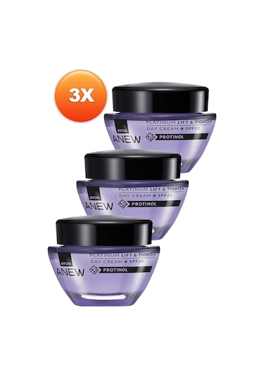 Avon Anew Platinum Lift & Tighten Gündüz Kremi SPF20 3 x 50 ML