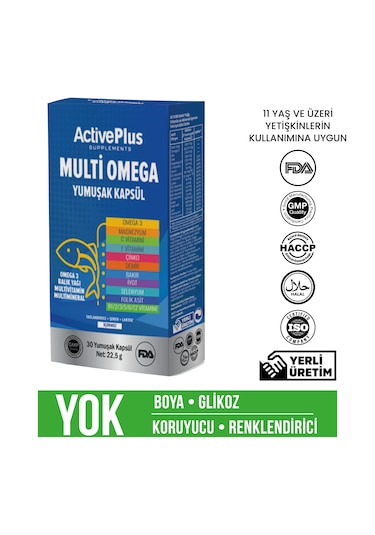 Activeplus Multi Omega 30 Kapsül