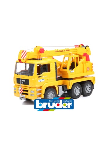 Bruder Man Vinçli Kamyon Sarı 02754