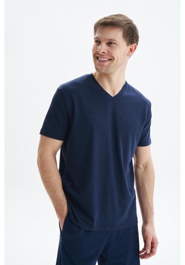 Arma Erkek Regular Fit Basic Süprem V Yaka Tişört Y29344472102 Lacivert