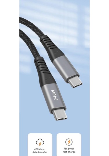 Nr10 Type-c To Type-c iPhone Uyumlu Android 240w Pd Hızlı Şarj Ör