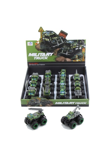 779-69b Duble Sürtmeli Metal Dıecast Askeri Renkli