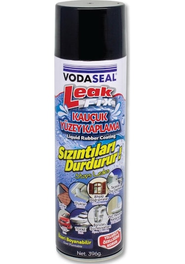 Vodaseal Leakfix Kauçuk Kaplama Sızdırmazlık Spreyi 500 Ml. - Siyah 1 Adet