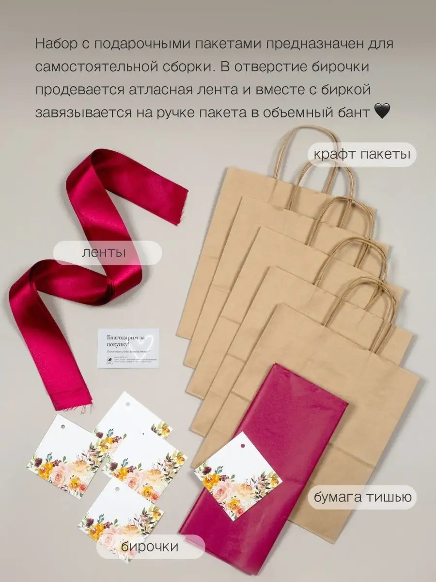 Sinitsa Ecoshop Hediye Poşetleri Kağıt 5'li Set 63198300