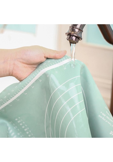 Mavi 1 Adet Artış Yapışmaz Kalınlaşma Pişirme Mat Pişirme Araçları Silikon Mat Pasta Haddeleme Yoğurma Pedi Pizza Hamuru Mutfak Aksesuarları Büyük