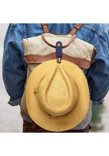 Bosphorusboutique Suntek Kep Klipsi Için Şapka Seyahat Sırt Koyu-mavi Koyu Mavi Ua Koyu Mavi