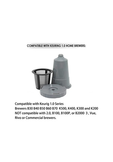 Keurig 1.0 Brewers İçin Yeniden Kullanılabilir K Bardak Kahve Filtreleri Kahve Kaşığı Fırçası İle B30 B40 B50 B60 B70 K500, K400, K300, K200