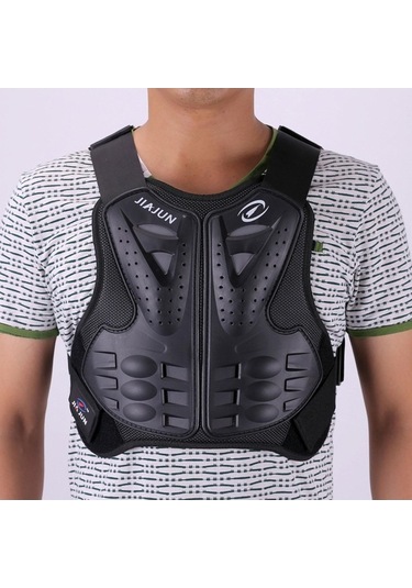Trendooze Suntek Dirtbike Siyah M Için Motosiklet Koruma Yelek Omurga Df