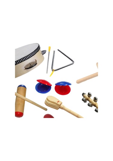 Suntek 10 Adet Montessori Perküsyon Müzik Aletleri El Göz