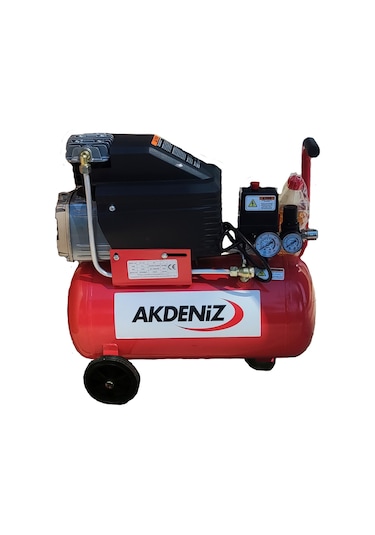 Akdeniz 2 HP 8 Bar 24 LT Yağlı Hava Kompresörü