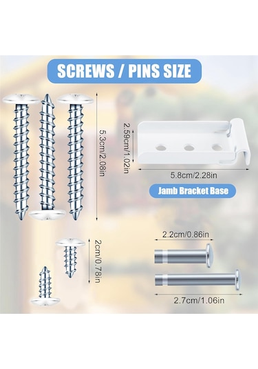 Kapı Kapatıcı Braketi, Andersen İle Uyumlu Onarım Kapı Braketi, Beyaz