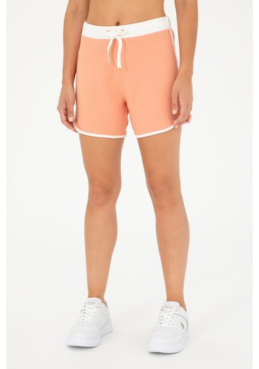 U.s. Polo Assn. Kadın Somon Şort Örme 50285890-vr047 Somon