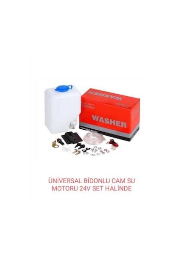 CAM SUYU BİDONU MOTORLU 24V SET HALİNDE