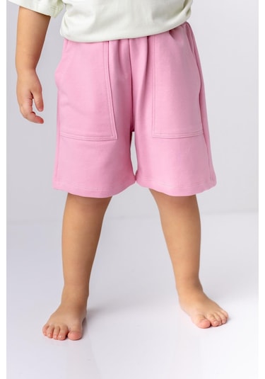 Zeyland Unisex Cepli Basic Şort-pembe Pembe