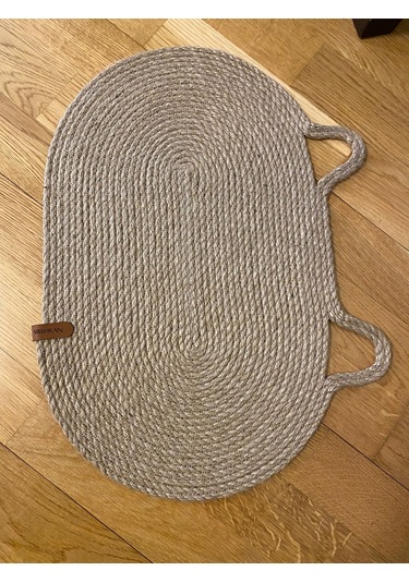 Jüt Hasır Evcil Hayvan Mama Paspası