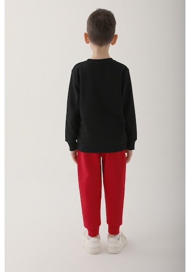 Spider Man D4832-3 Çocuk  Siyah Eşofman Takımı