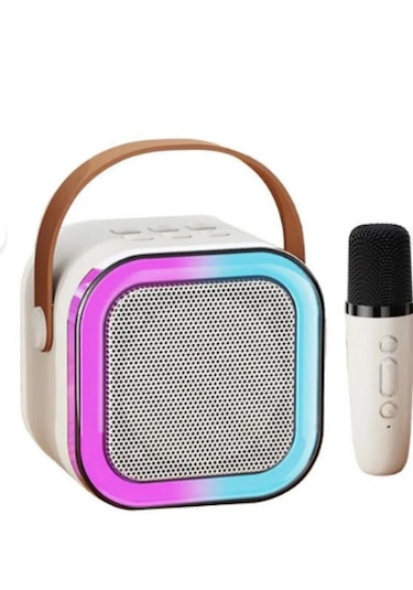 Fioplus K12 Taşınabilir Kablosuz Bluetooth Hoparlör Beyaz