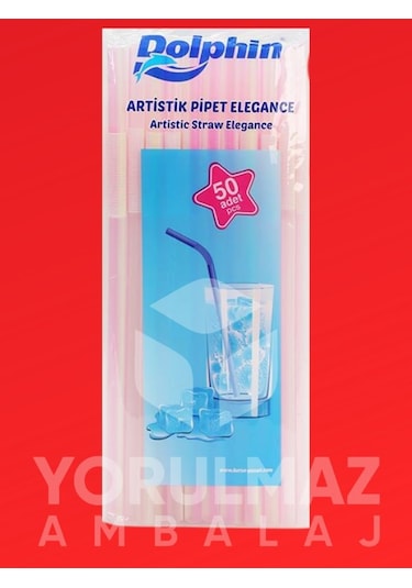Dolphin Artistik Elegance Frozen Pipet 50 Li Renkli & Şık Tasarım