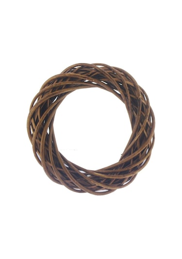 Mutluadim 30Cm Doğal Ahşap Çelenk Kapı Süsü Çelengi