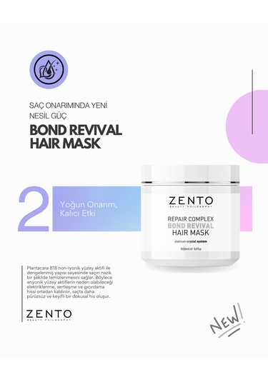 Zento Repaır Complex Bond Revıval Haır Mask 500 Ml