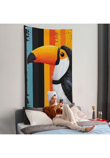 Toucan Kuşu Duvar Örtüsü-7587