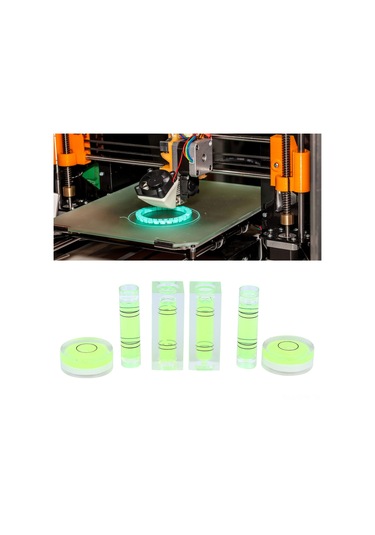 Maiyame 3d Yazıcı Seviyesi Kontrol Aracı: Mini Abs Seviye Balonu - Hızlı, Doğru Ve Kolay Kullanım - Yeşil Renk, Üç Hatlı Tasarım