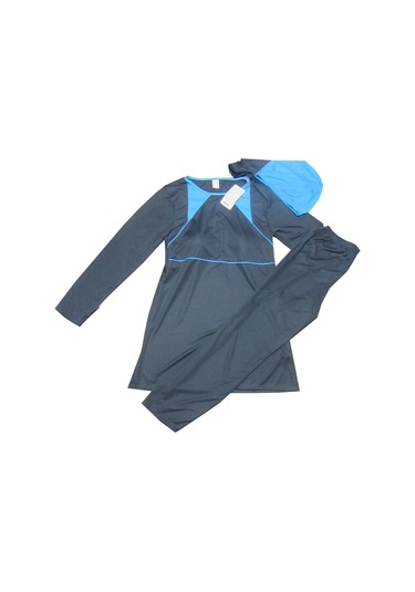 Kadın Tesettür Mayo Uzun Kollu Üstü Yapışmaz Çok Renkli