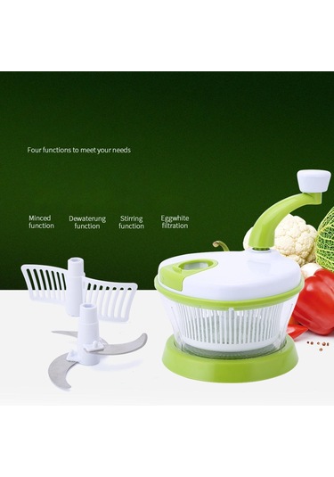 Homyl Manuel Mutfak Robotları El Kumandalı Gıda Parçalayıcı Yeşil