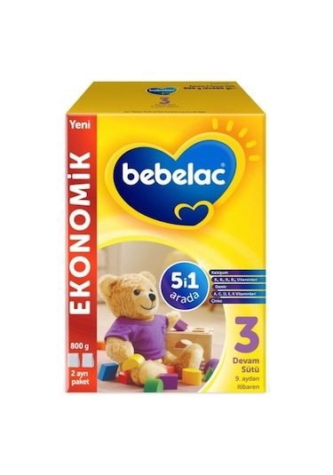 Bebelac 3 Devam Sütü 800 G  2 Adet