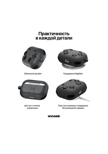 Yamcase Airpods Uyumlu 3 İçin Karabinalı Silikon Kılıf 172999672 Gri