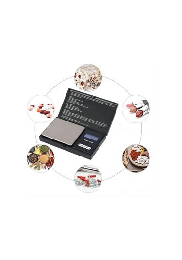 Mufunye 1000g/0.1g Hassas Dijital Cep Terazi, 7 Ölçüm Birimi, Mavi Işık Ekran, Tare Fonksiyonu, Gümüş, Altın, Mutfak Malzemeleri İçin Diğer