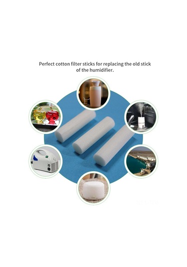 Tenfowee Nemlendirici Filtre Çubukları - 10 Adet Yüksek Emici Pamuklu 175x10mm