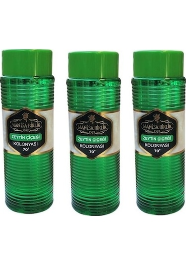 Manisa Birlik 70 Derece Zeytin Çiçeği Kolonyası Pet Şişe 400 ML x 3