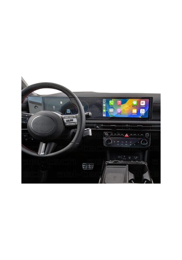 Hyundai Tucson 2024-2025 Uyumlu 12.3 İnç Navigasyon Ve Klima Kontrol 9h Nano Ekran Koruyucu 2'li Set