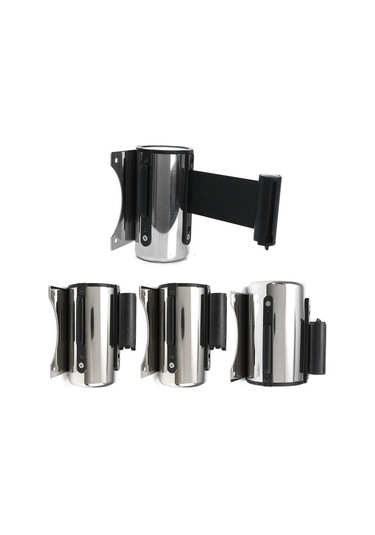 Suntek Stanchion Kuyruk Bariyer Duvara Monte Kalabalık 3m-siyah Siyah