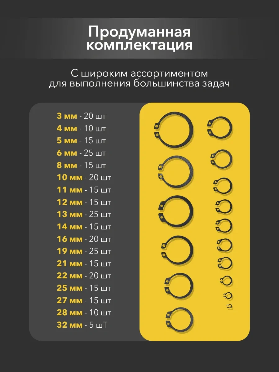 Kranz Dış Kanatlı Contalama Halkaları Seti 3 - 32 Mm 300 Adet 188131324 Diğer