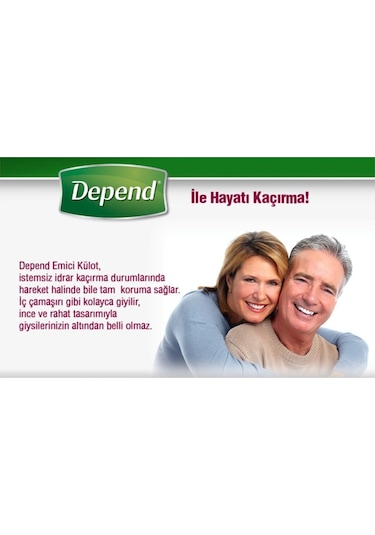 Depend Kadın Mesane Pedi Ekstra 10'lu x 8