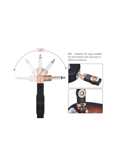 Rowin Rowin Ws-20 Şarj Edilebilir 2.4g Gitar Kablosuz Verici + Usb Şarj Kablosu İle Alıcı