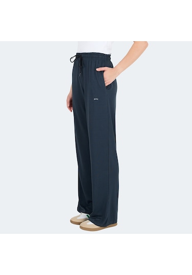 Slazenger KRISTER IN Kadın Cepli Bol Paça Koyu Gri Eşofman Altı