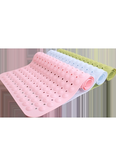 Gajeena Banyo Ve Küvet İçin Pvc Masajlı Güçlü Yapışkan Tabanlı Su Geçirgen Anti-kaygan Paspas, Açık Mavi Diğer