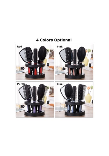 Youtek 5'li Profesyonel Saç Bakım Seti - Aynalı Tarak Ve Şekillendirme Fırçaları