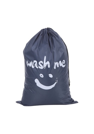 Didadodo Katlanabilir Çamaşır Çantası - Seyahat & Evde Pratik Çözüm - Gri Gri Gri